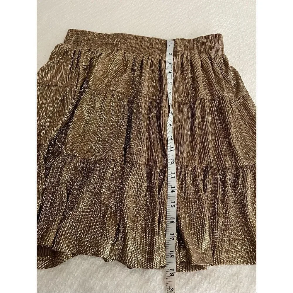 New Kori Alma Gold layered skirt size L - Picture 8 of 9